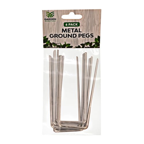 Garden Essentials Metal Ground Pegs 6 Pack