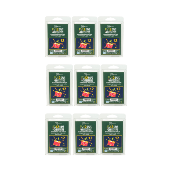 Mainstays Evergreen Mountain Wax Melts Pine Cedar Amber 2.5oz