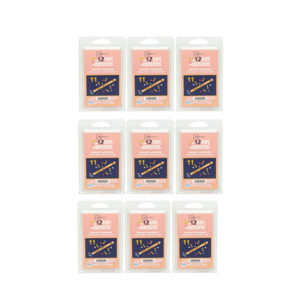 Mainstays Creamy Cashmere Wax Melts White Amber Cashmere Musk 2.5oz