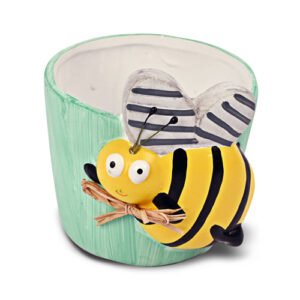 Decorative Small Buzzin' Bumble Bee Plant Pot
