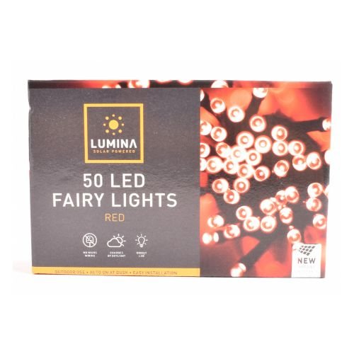 Lumina LED Fairy Solar Lights 50 Assorted Colours