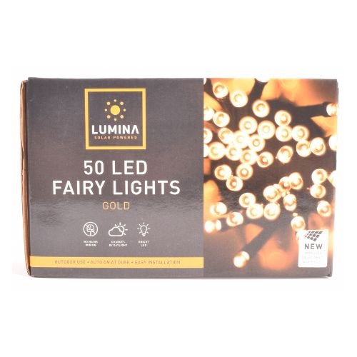Lumina LED Fairy Solar Lights 50 Assorted Colours