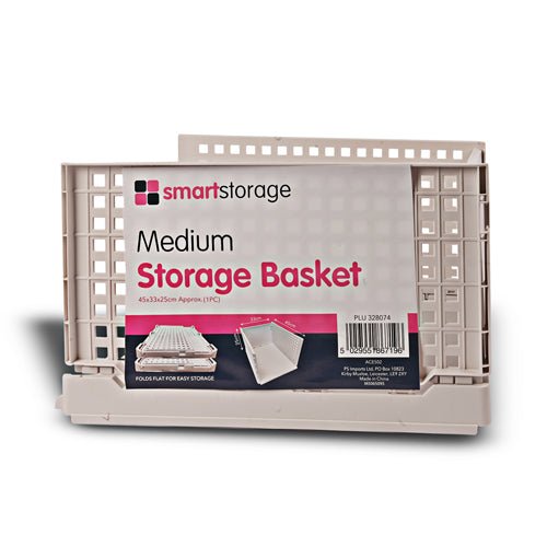 Smart Storage Folding Medium Storage Basket 45cm