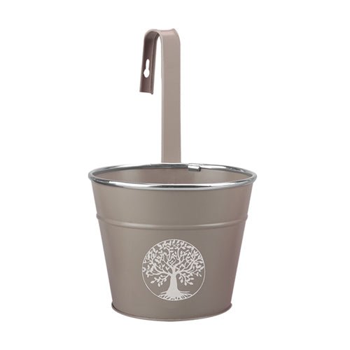 Tree Of Life Round Over Fence Planter Assorted Colours