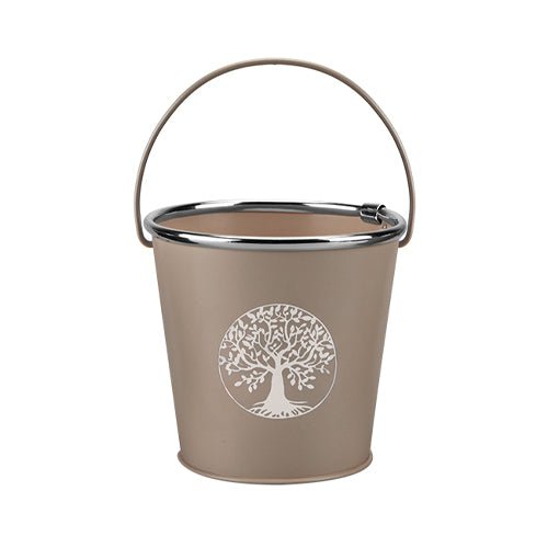 Tree Of Life Bucket Planter With Handle Assorted Colours