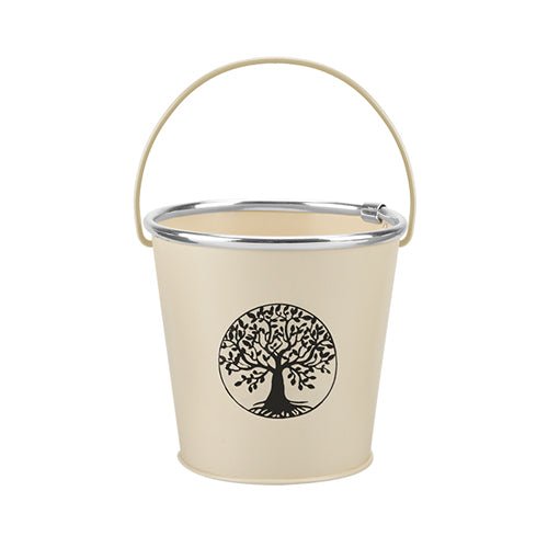 Tree Of Life Bucket Planter With Handle Assorted Colours