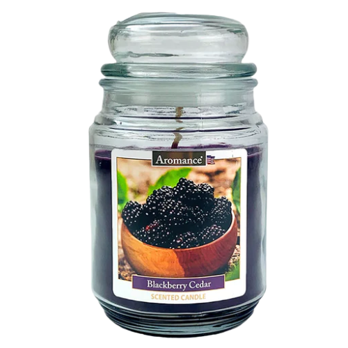 Aromance Blackberry Scented Jar Candle 18oz