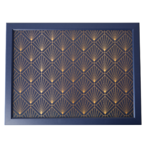 Art Deco Print Lap Tray with Cushioned Base 44cm