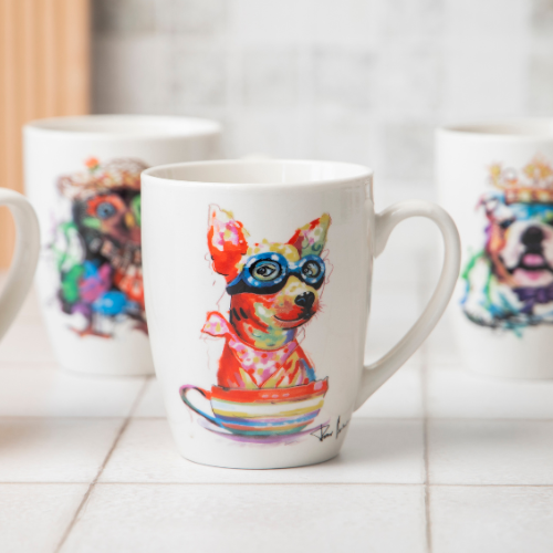 Artistic Animal Print Ceramic Mug 360ml Assorted Designs