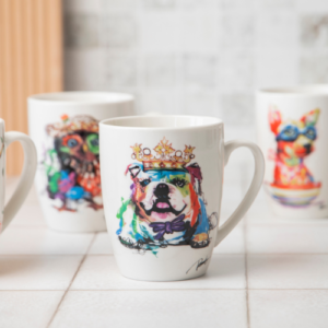 Artistic Animal Print Ceramic Mug 360ml Assorted Designs