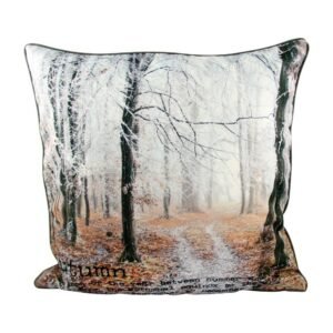 Autumn Forest Scene Cushion