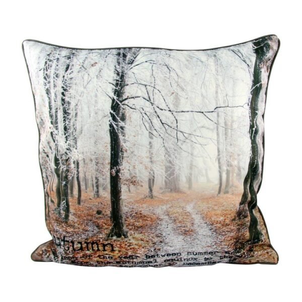 Autumn Forest Scene Cushion