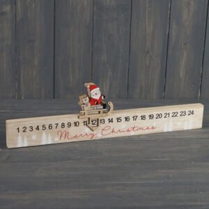 Santa Reindeer Christmas Count Down Slider 40cm