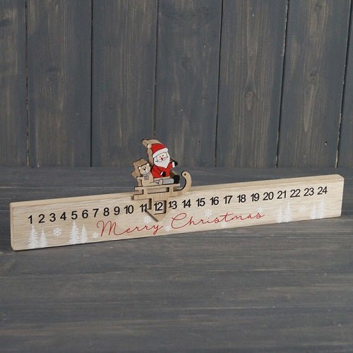 Santa Reindeer Christmas Count Down Slider 40cm