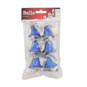 Christmas Gold Hanging Bells 6 Pack