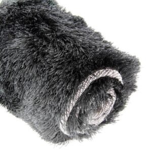 Black Luxurious Shiny Rug 100 x 150cm