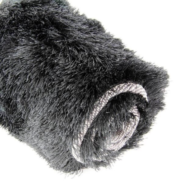 Black Luxurious Shiny Rug 100 x 150cm
