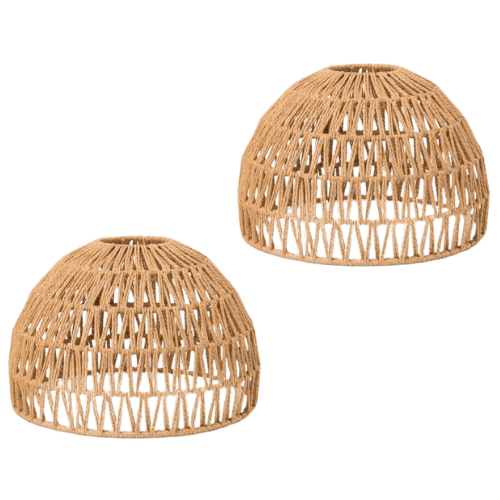 Boho Wicker Pendant Light Shade