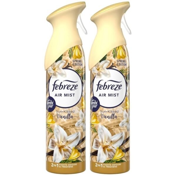 Febreze Sun-Kissed Vanilla Air Freshener Spray 185ml Assorted Packs