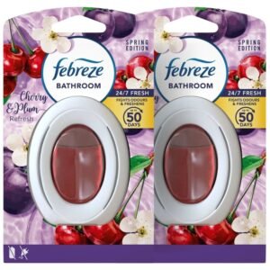 Febreze Cherry & Plum Refresh Bathroom Air Freshener 7.5ml Assorted Packs