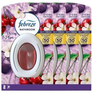 Febreze Cherry & Plum Refresh Bathroom Air Freshener 7.5ml Assorted Packs