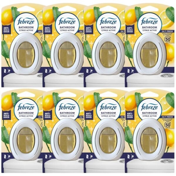 Febreze Citrus Active Anti-Mould Bathroom Air Freshener 7.5ml Assorted Packs