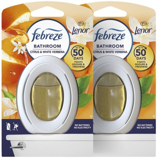 Febreze Citrus & White Verbena Bathroom Air Freshener 7.5ml – Pack of 2