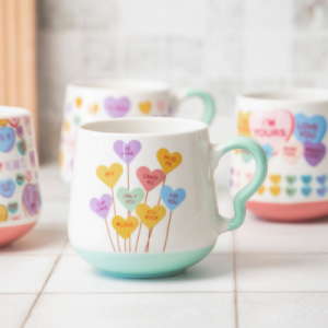 Candy Hearts Ceramic Mug 390ml Assorted Styles
