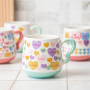 Candy Hearts Ceramic Mug 390ml Assorted Styles