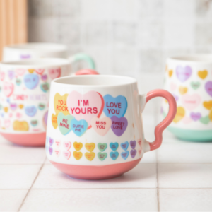 Candy Hearts Ceramic Mug 390ml Assorted Styles