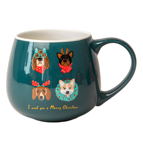 Christmas Animal Ceramic Mug 400ml Assorted Designs