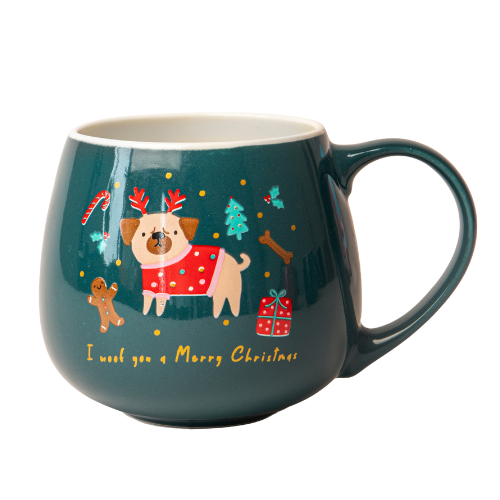 Christmas Animal Ceramic Mug 400ml Assorted Designs