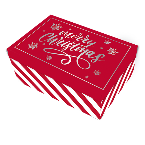 Christmas Rectangle Gift Boxes 12cm x 9cm Assorted Festive Designs