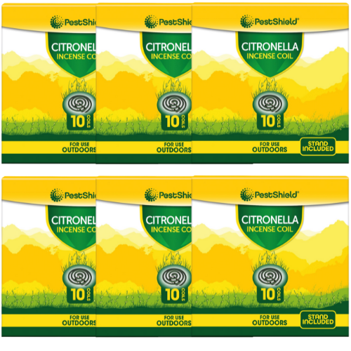 Citronella Incense Coils 10 Pack Assorted
