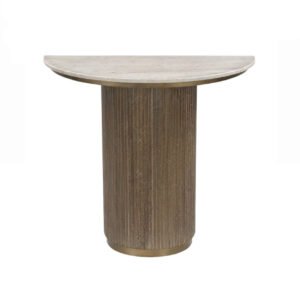 Marble Ribbed Console Table