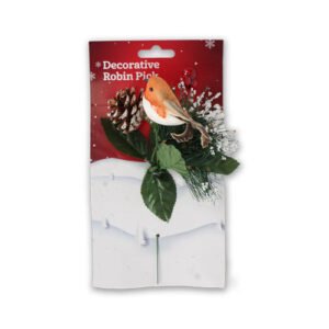 Decorative Robin Pick Christmas Decoration