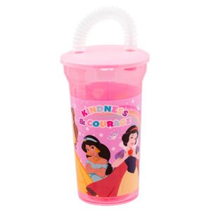 Disney Princess Plastic Cup With Straw