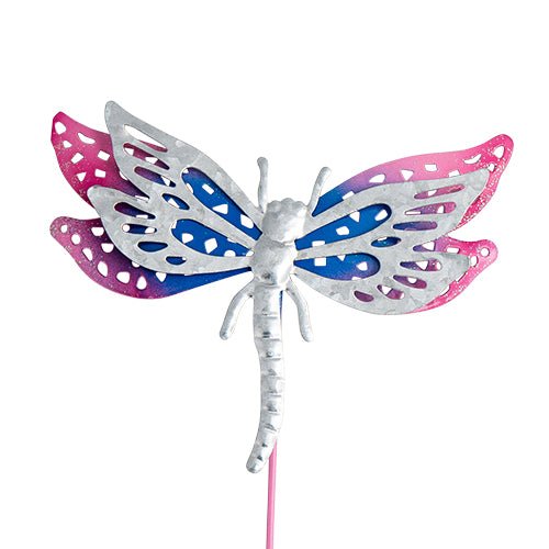 Roots & Shoots Dragonfly Stake Garden Decoration Assorted Colours