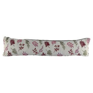 Red & Green Leaf Draught Excluder 20 x 86cm