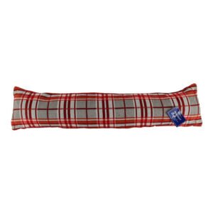 Red & Grey Tartan Draught Excluder 20 x 86cm