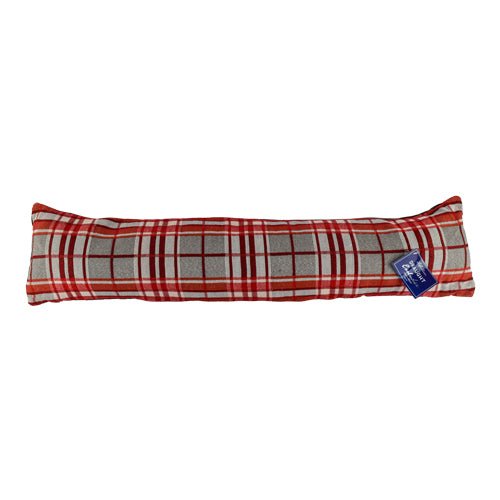 Red & Grey Tartan Draught Excluder 20 x 86cm