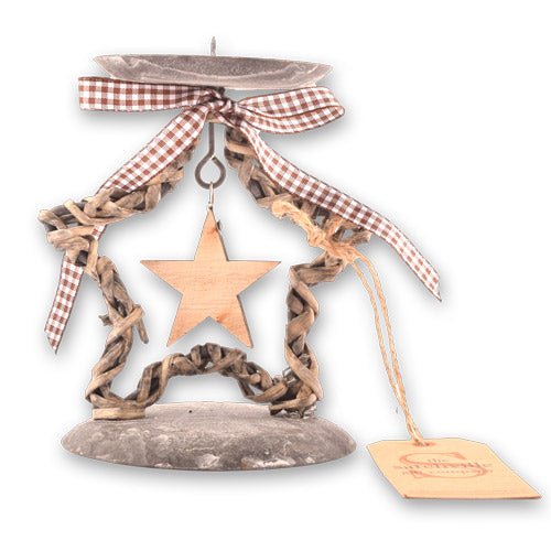 Christmas Star Candle Holder 13.5cm