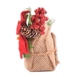 Artificial Christmas Plant in Jute Assorted Designs