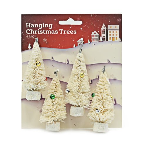 Hanging Christmas Tree Decorations Assorted Colours