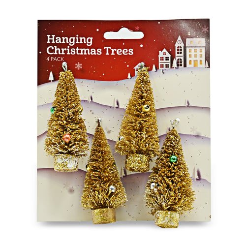 Hanging Christmas Tree Decorations Assorted Colours