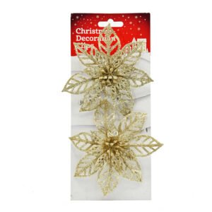 Christmas Glitter Clip Decorations 2 Pk