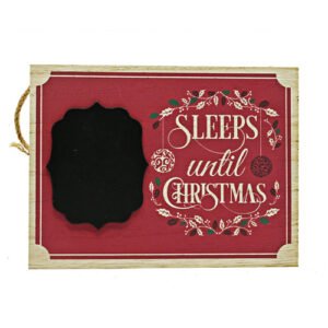 Christmas Countdown Hanging Wall Plaque