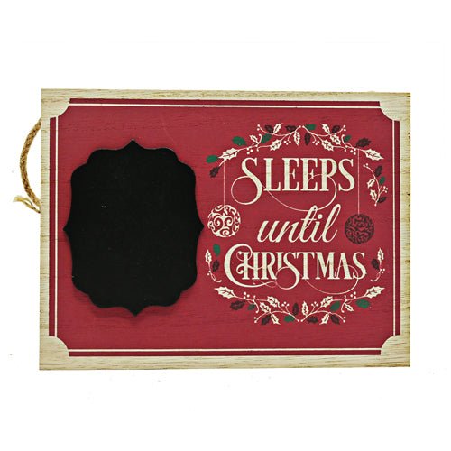 Christmas Countdown Hanging Wall Plaque