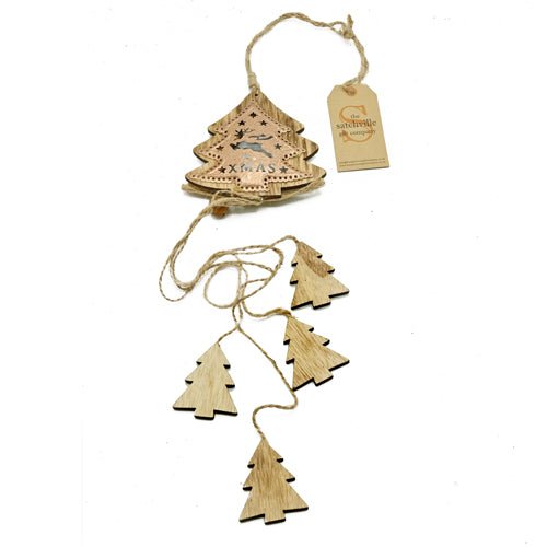 Christmas Tree Garland with Copper Decoration