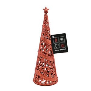 Glitter Christmas Tree Ornament Assorted Colours